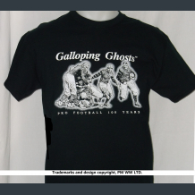 Galloping Ghosts Pro Football 100 Years black cotton shirt